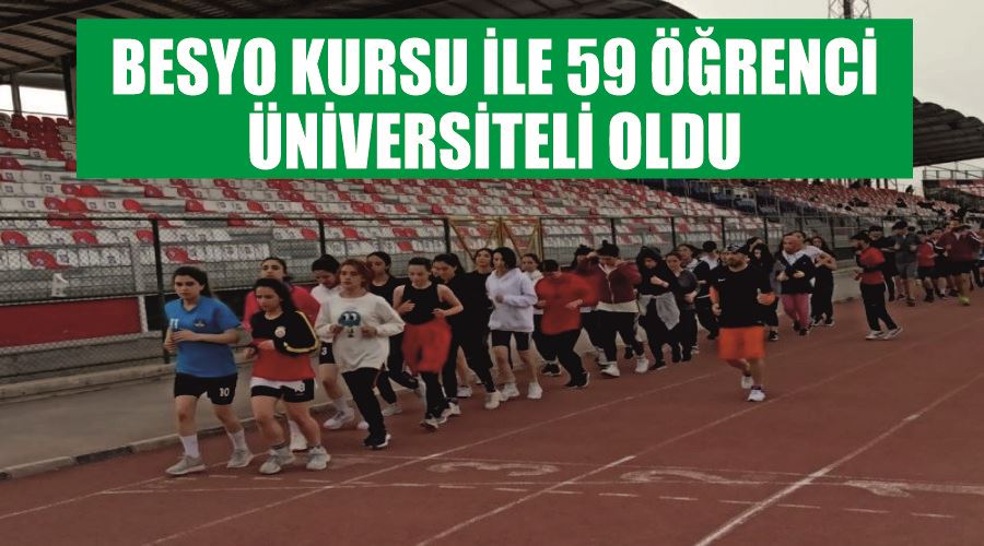 BESYO kursu ile 59 öğrenci üniversiteli oldu