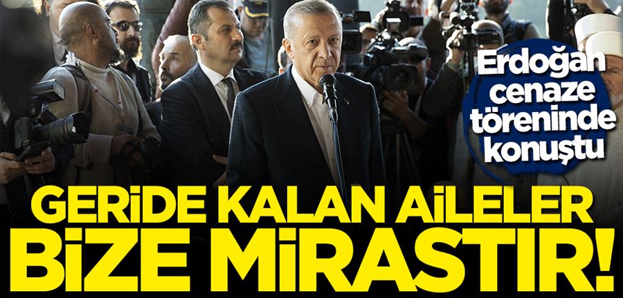 Cumhurbaşkanı Erdoğan Bartın’ın Amasra ilçesindeki maden ocağı patlamasında hayatını kaybeden vatandaşın cenaze töreninde