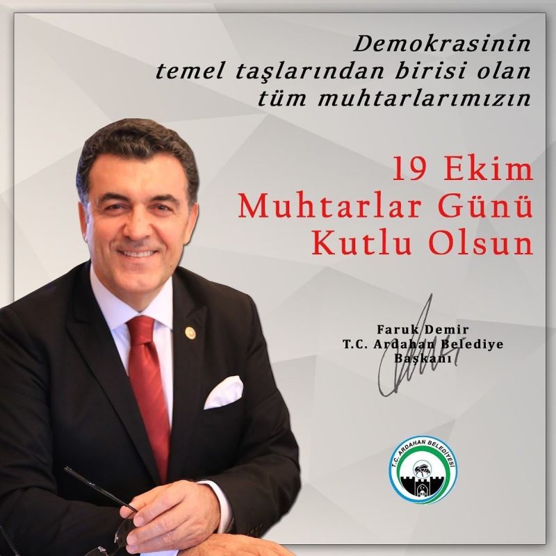 Başkan Demir’in 19 Ekim Muhtarlar Günü Mesajı
