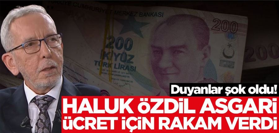 Haluk Özdil asgari ücret için rakam verdi! Rakamı gören üzülecek