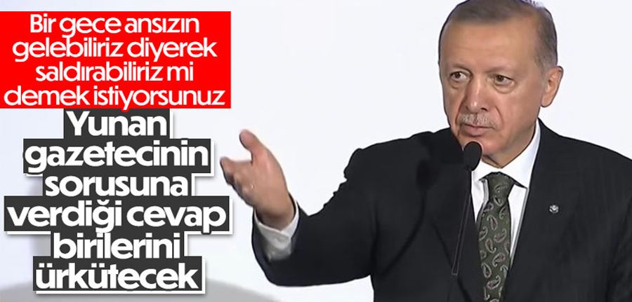  Yunan gazeteciden Cumhurbaşkanı Erdoğan