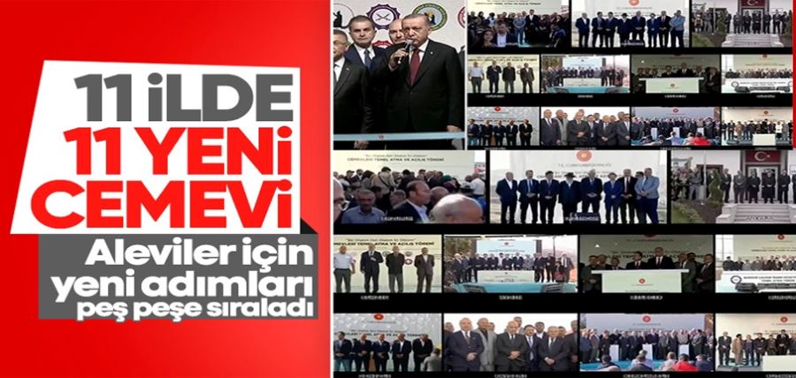  Cumhurbaşkanı Erdoğan yeni cemevlerinin açılışını yaptı