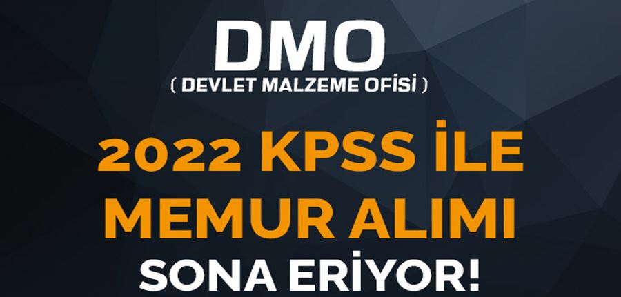 DMO Lisans Mezunu Memur Alımı Başvurusunda Son Gün