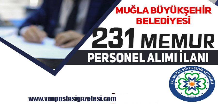 Muğla Büyükşehir Belediyesi 231 Personel ve Memur Alımı İlanı! KPSS YOK