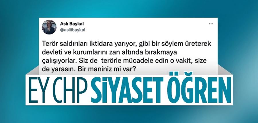 Aslı Baykal, terör saldırısına ilişkin muhalefeti eleştirdi