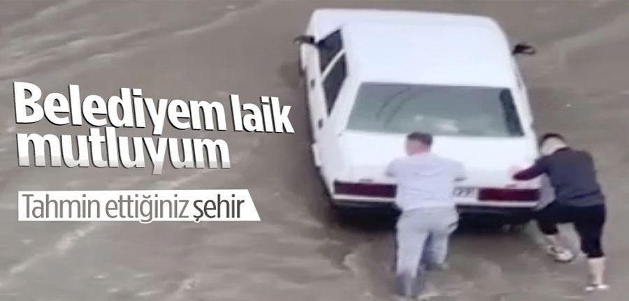 İzmir yağmura teslim oldu