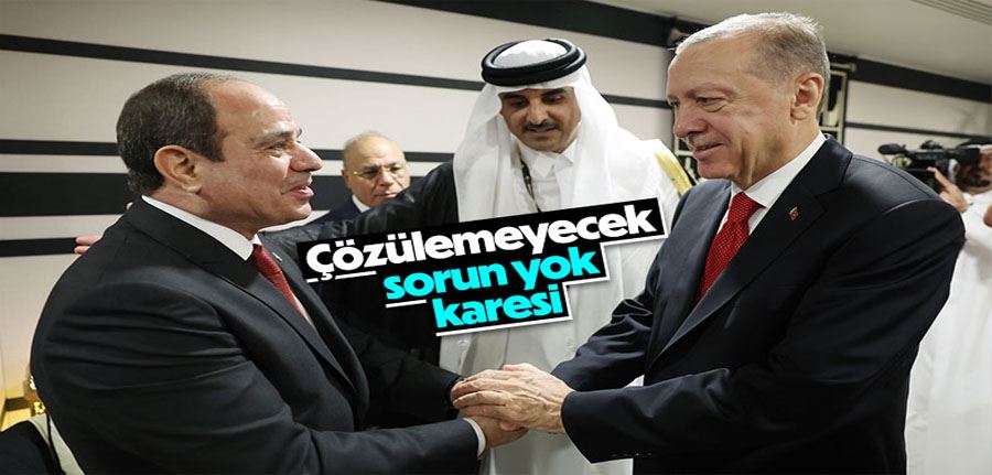 Cumhurbaşkanı Erdoğan ile mevkidaşı Sisi