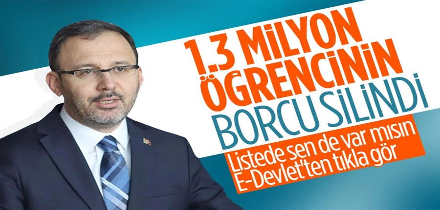 1 milyon 392 bin 629 öğrencinin 27 milyar liralık KYK borcu yapılandırıldı