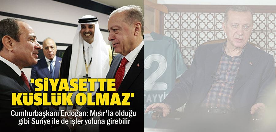 Cumhurbaşkanı Erdoğan: Sisi ile 45 dakika görüştük siyasette küslük olmaz