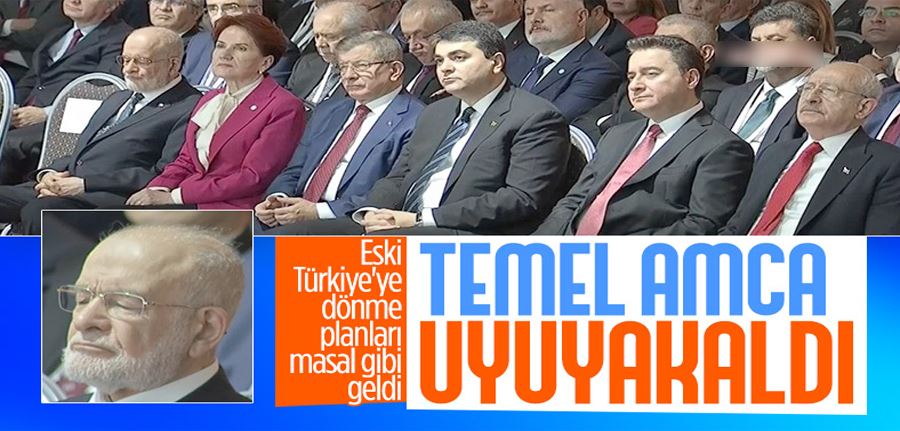 Temel Karamollaoğlu toplantıda uyudu