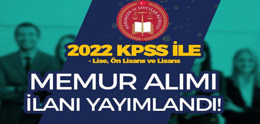 HSK 2022 KPSS İle VHKİ Memur Alımı İlanı - Lise, Ön Lisans ve Lisans