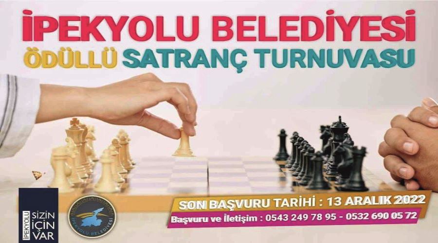 İpekyolu Belediyesinden ödüllü satranç turnuvası