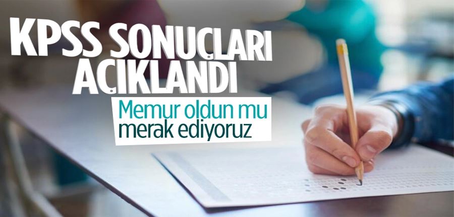 2022 KPSS ön lisans sınav sonuçları açıklandı