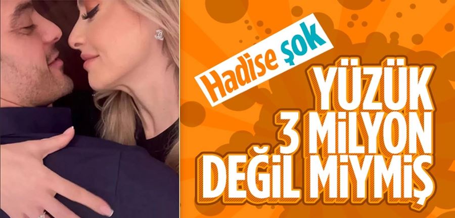  Hadise, yüzüğü kaç liraya sattı?