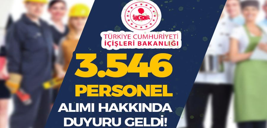 İçişleri Bakanlığı 3546 Sözleşmeli Personel Alımı Hakkında Duyuru! Sözlü Sınav Sonuçları