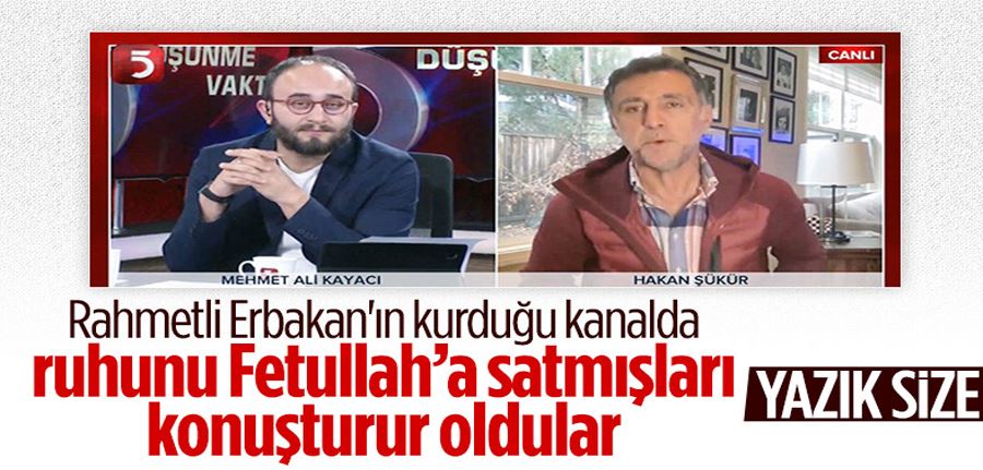  FETÖ firarisi Hakan Şükür, TV5 yayınına katıldı