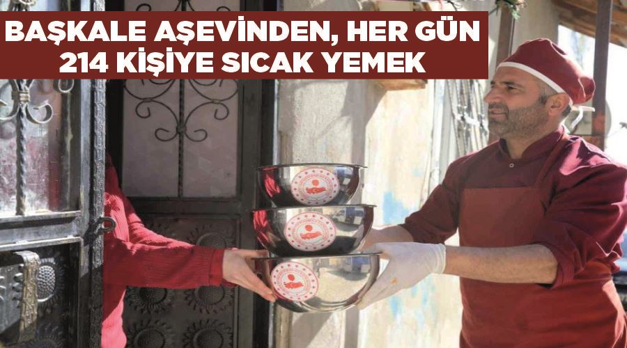 Başkale aşevinden, her gün 214 kişiye sıcak yemek