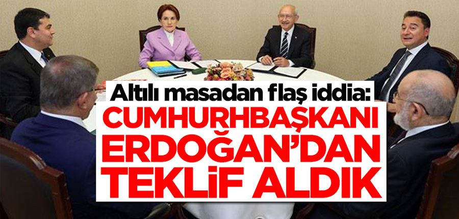Altı masadaki partiden flaş iddia: Cumhurbaşkanı Erdoğan