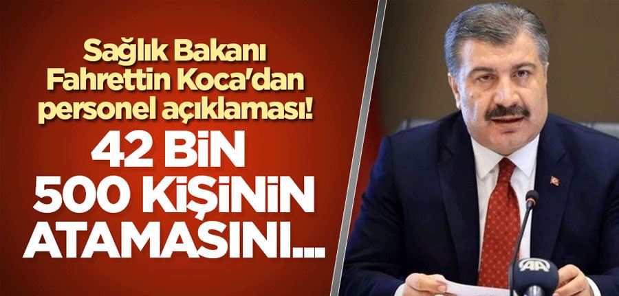 Son Dakika.! Sağlık Bakanı Fahrettin Koca