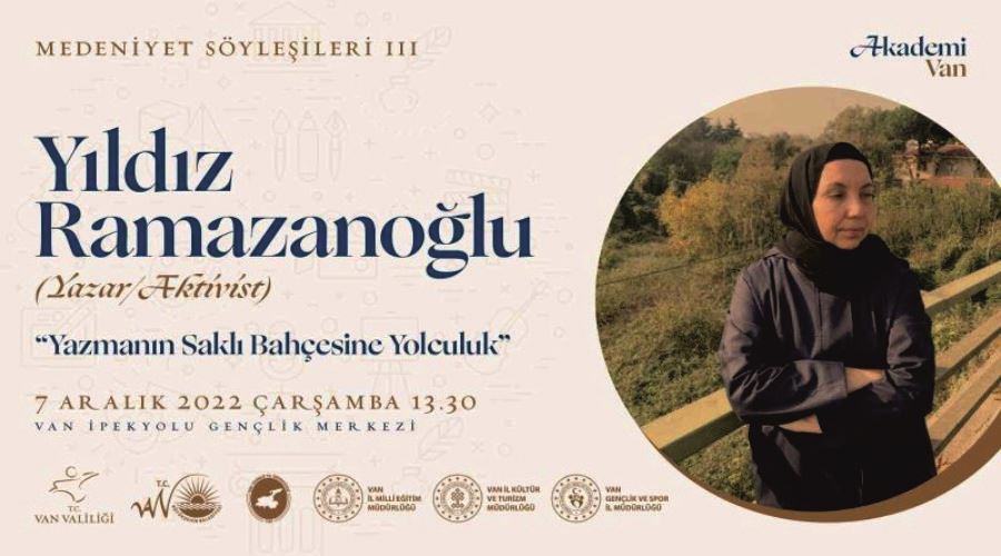 Yazar Yıldız Ramazanoğlu Van’da söyleşi düzenleyecek