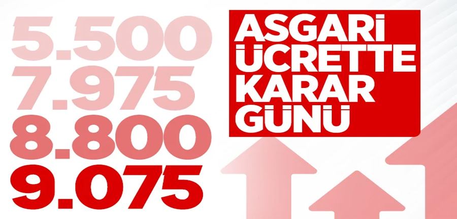 Asgari ücrette karar günü