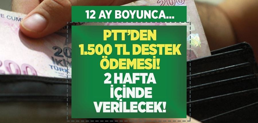 PTT dar gelirli vatandaşları fakirlik maaşına bağlayacak! Hemen başvurun 1475 TL alın!