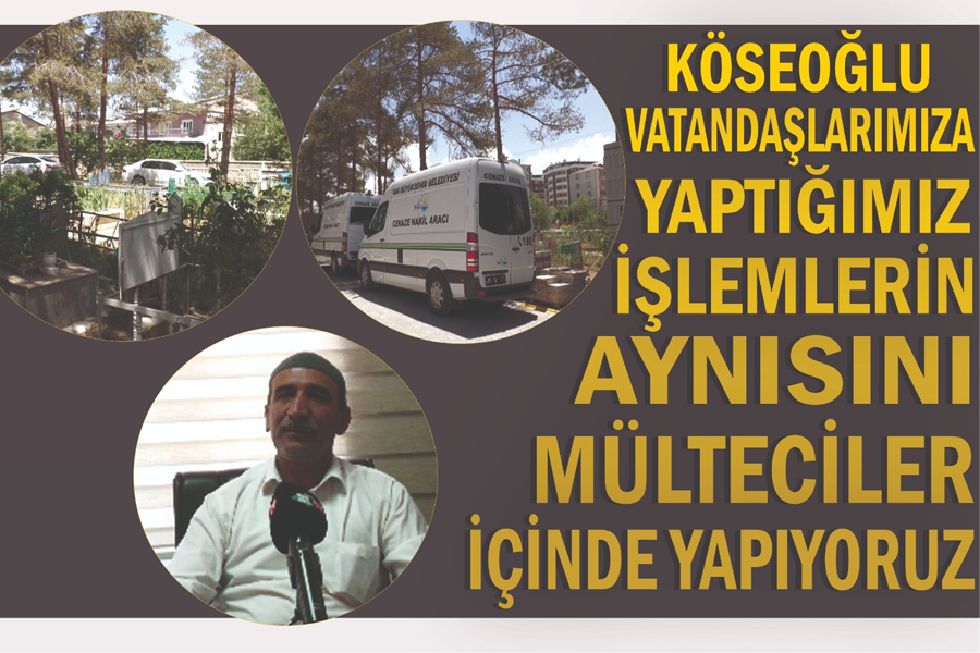 Gassal Köseoğlu ,“ vatandaşlarımıza yaptığımız işlemlerin aynısını mülteciler içinde yapıyoruz”