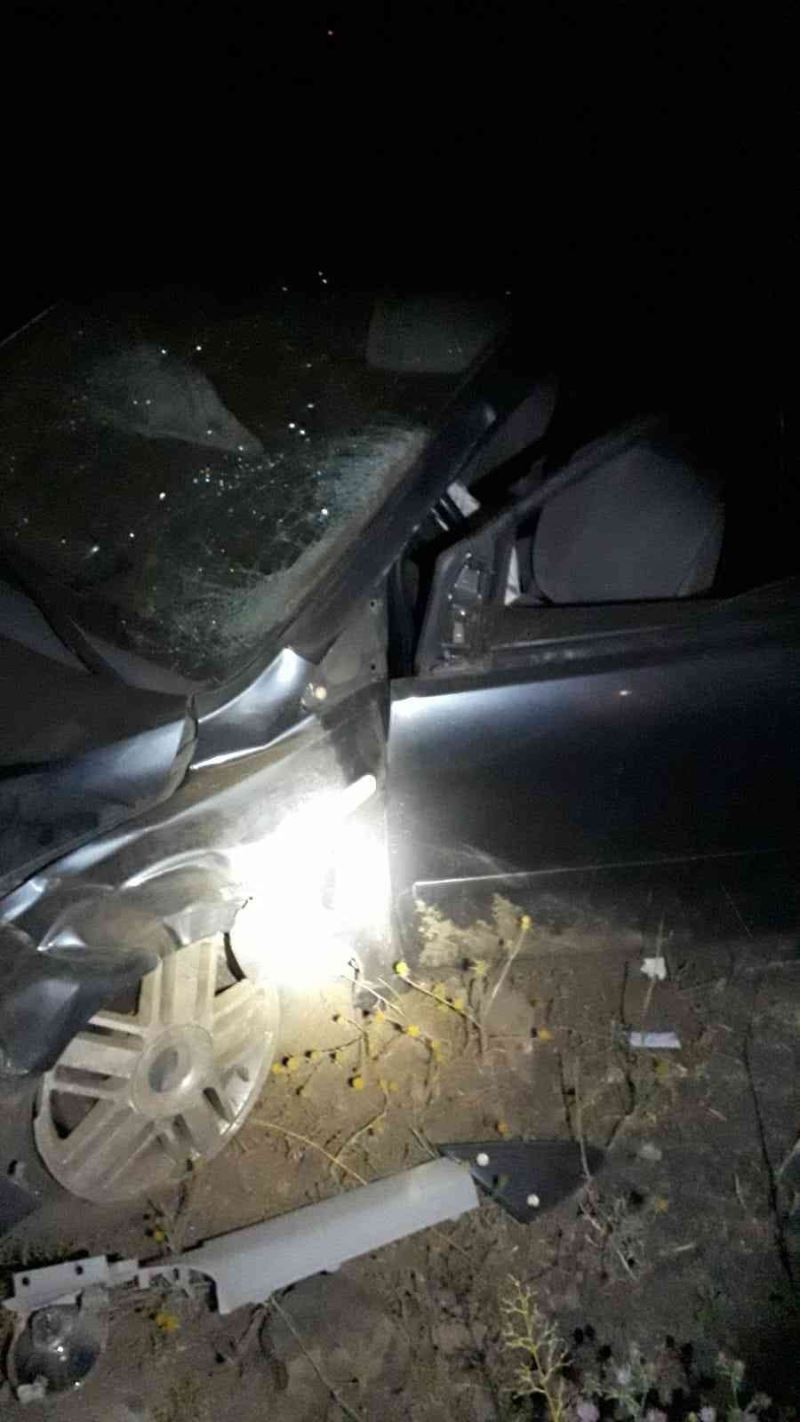 Bingöl’de otomobil ineğe çarptı: 7 yaralı
