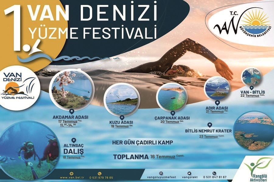 Büyükşehir belediyesi Van denizi yüzme festivali düzenliyor