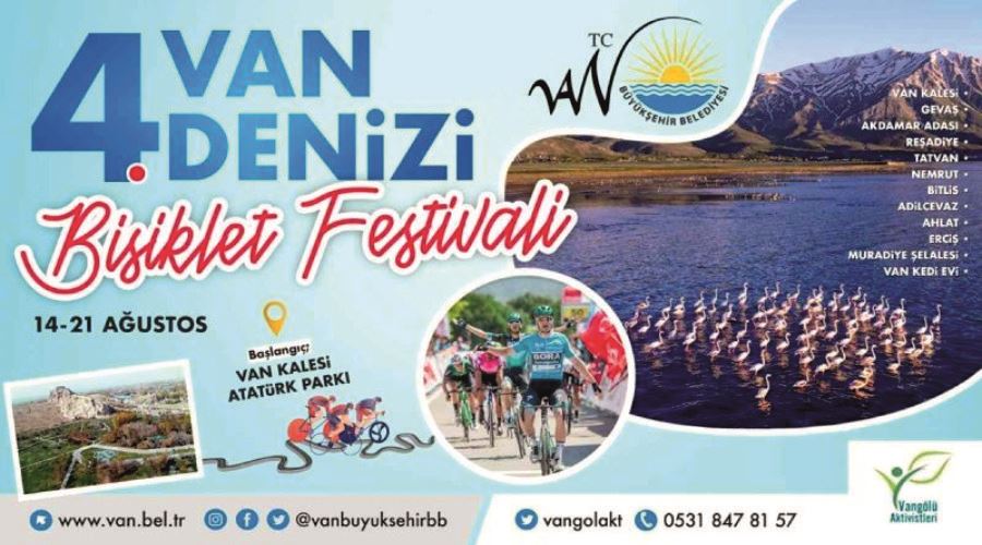 Van Gölü için 500 kilometre pedal çevirecekler