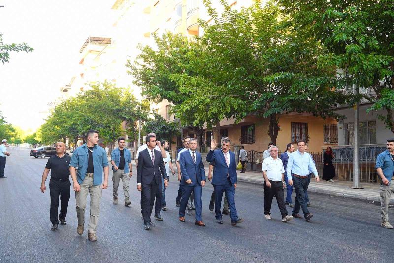 Gürkan İpek Caddesi’nde incelemelerde bulundu
