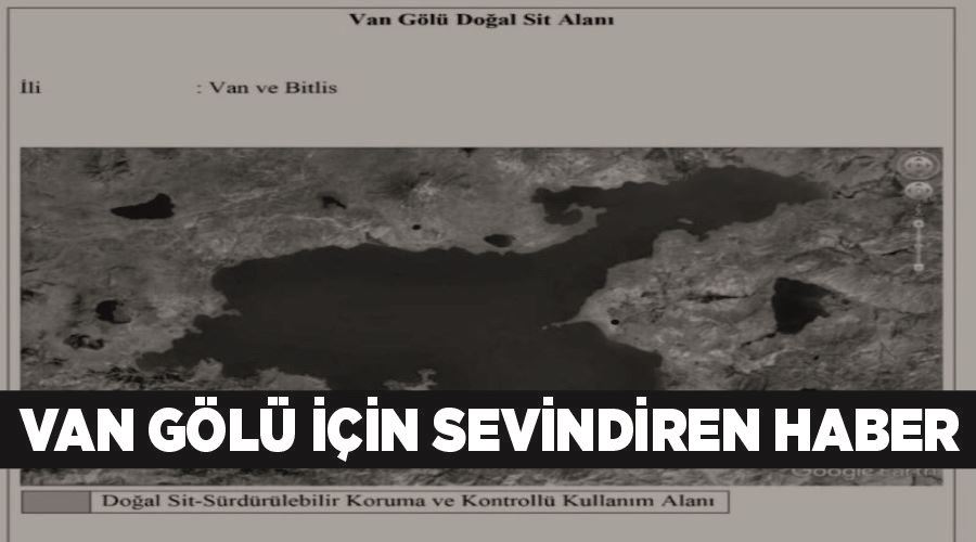 Van Gölü için sevindiren haber