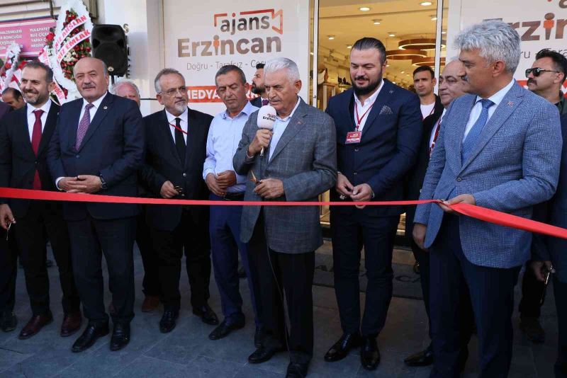 Binali Yıldırım, Ajans Erzincan’ın açılışını yaptı
