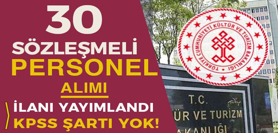 Kültür Bakanlığı 30 Personel Alımı ( Restoratör ) İlanı Yayımladı!