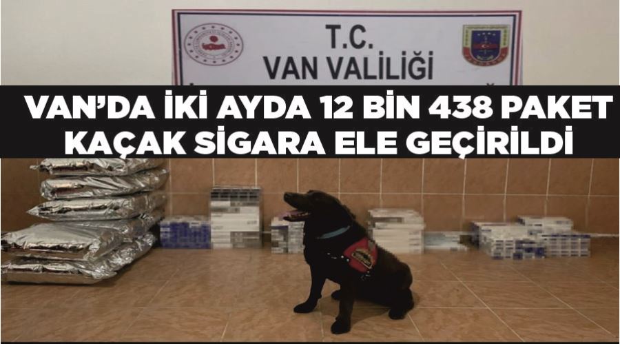 Van’da iki ayda 12 bin 438 paket kaçak sigara ele geçirildi