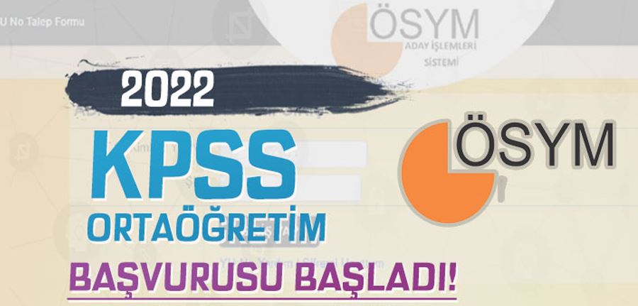 2022 KPSS Ortaöğretim ( Lise ) Başvuruları Başladı!