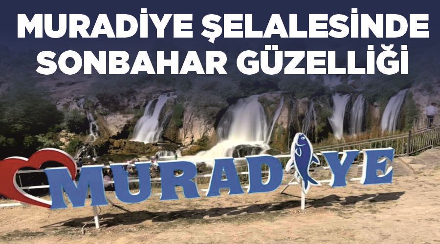 Muradiye Şelalesinde sonbahar güzelliği