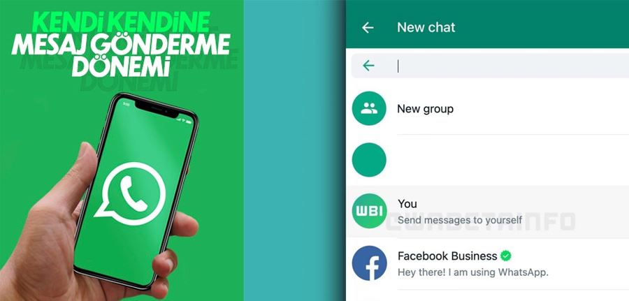 WhatsApp kullanıcıları kendilerine mesaj gönderebilecek 