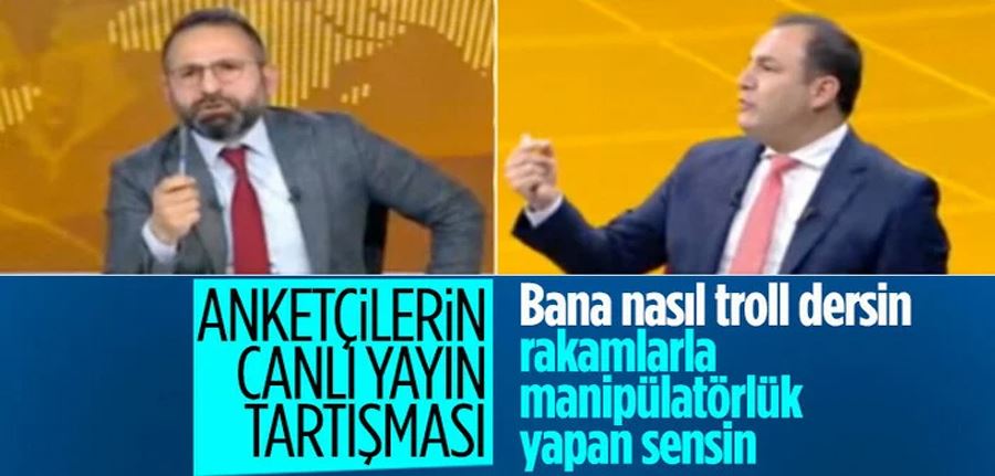 Anket firması sahipleri canlı yayında kavga etti