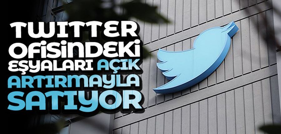 Twitter, ofisindeki eşyaları açık artırmayla satıyor