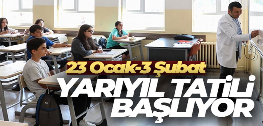 Okullarda yarıyıl tatili bugün başlıyor