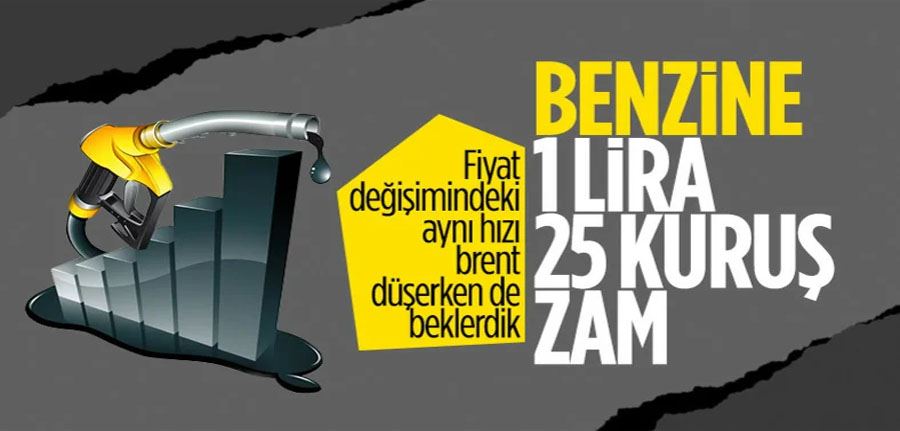 Benzine gece yarısından itibaren geçerli olmak üzere zam geliyor