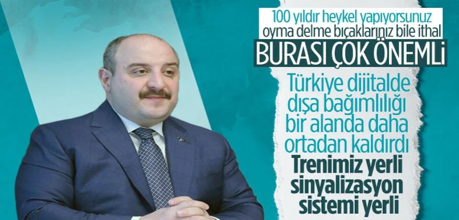 Mustafa Varank: Yerli ve milli sinyalizasyon sistemini devreye aldık