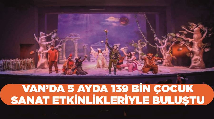 Van’da 5 ayda 139 bin çocuk sanat etkinlikleriyle buluştu