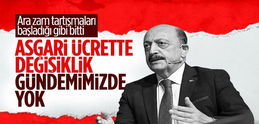 Vedat Bilgin: Asgari ücrete ara zam geleceğini düşünmüyorum