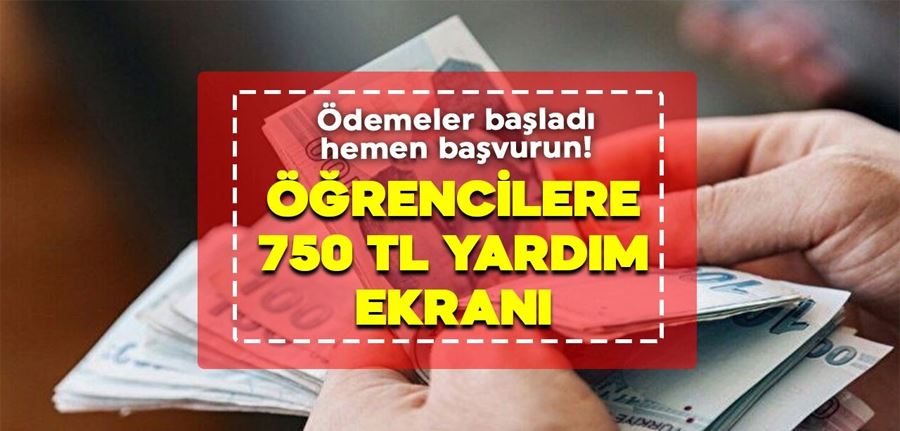 İlköğretim lise ve üniversite öğrencilerine 750 TL ddestek başvuruları başladı, başvurular nasıl yapılacak?