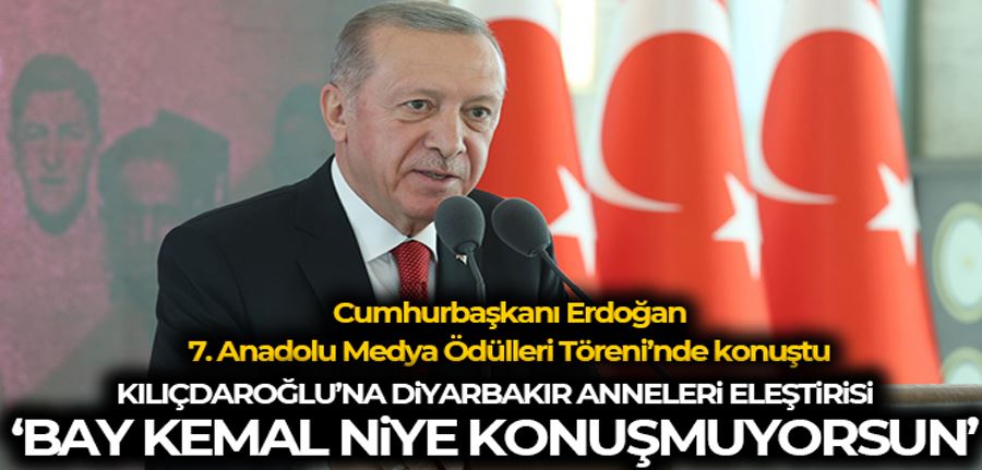 Cumhurbaşkanı Recep Tayyip Erdoğan 7. Anadolu Medya Ödülleri Programı