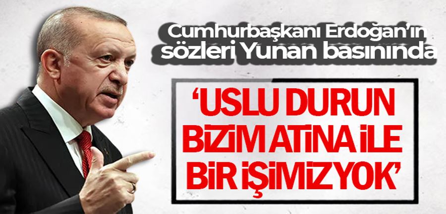 Cumhurbaşkanı Erdoğan