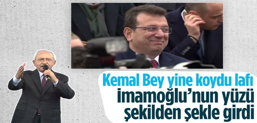 Kemal Kılıçdaroğlu konuşurken İmamoğlu’nun yüz ifadesi dikkat çekti
