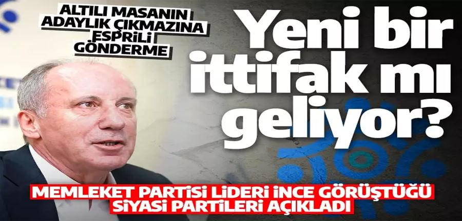 Memleket Partisi lideri İnce